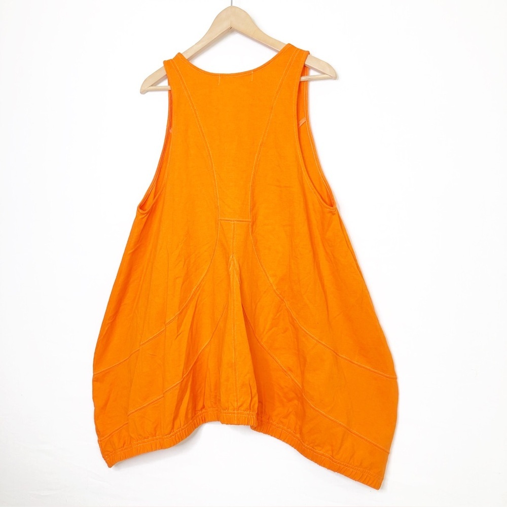 Free People large Beach Cory orange tunic top - Picture 3 of 13
